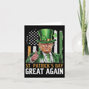 Trump St.patricks Day, Funny Political Parody Card