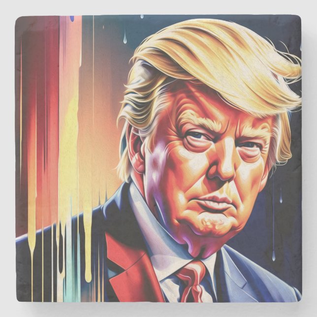 Trump Stone Coaster (Front)