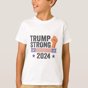 Trump Strong 2024 Patriotic American Flag Election T-Shirt
