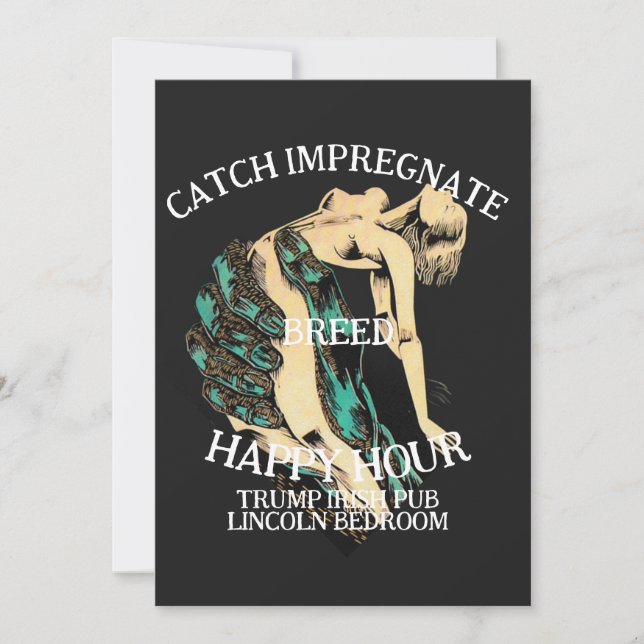 Trump Submissive Wives Breeding Program Begins Invitation (Front)