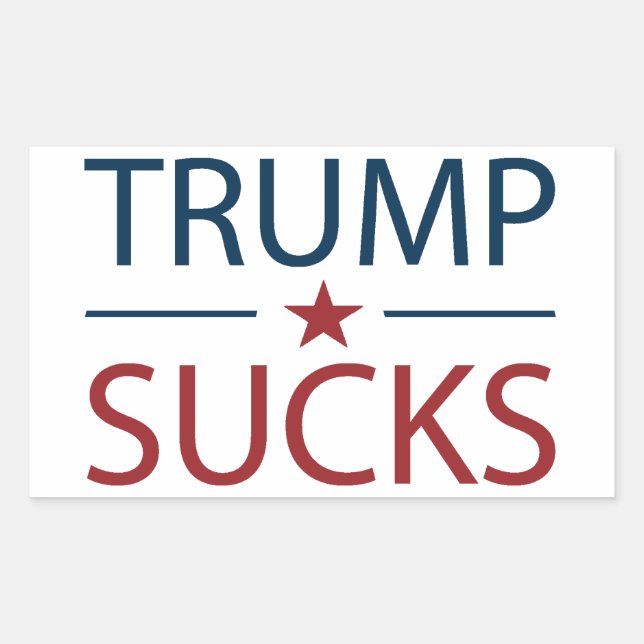 Trump Sucks Anti Trump  Rectangular Sticker (Front)