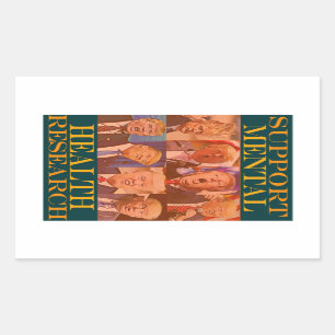 Trump--Support Mental Health Rectangular Sticker