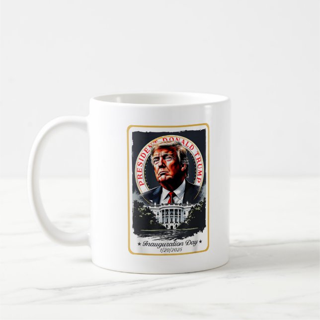 Trump Supporter Inauguration Day 2025 Coffee Mug (Left)