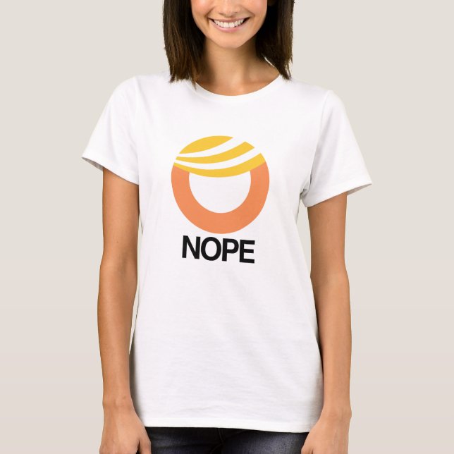TRUMP SYMBOL - NOPE -- Anti-Trump Design - T-Shirt (Front)