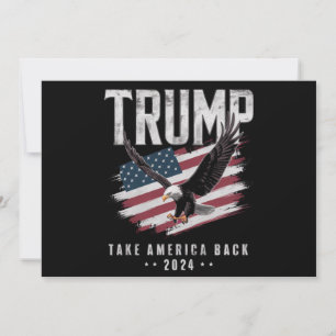 Trump Take America Back 2024 Election Vintage Invitation