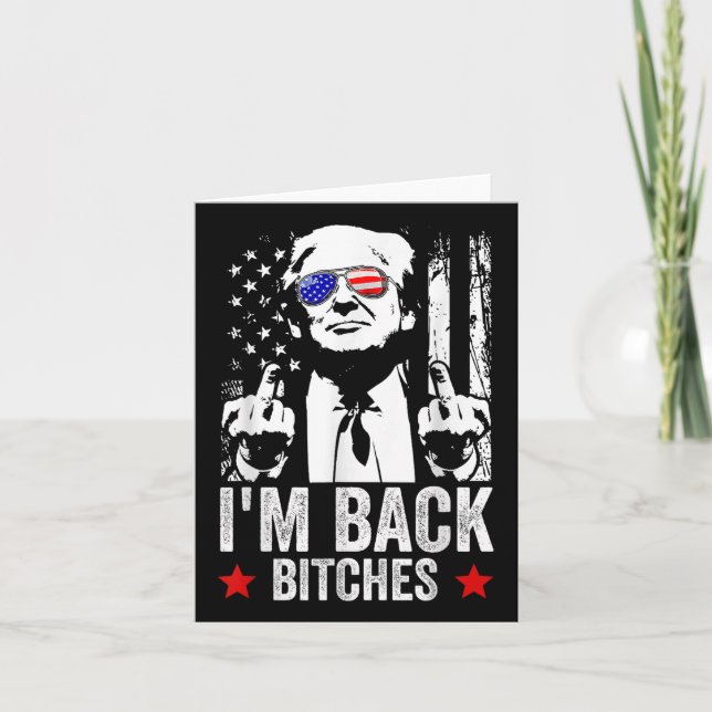 Trump Take America Back Im Back Es  Card (Front)