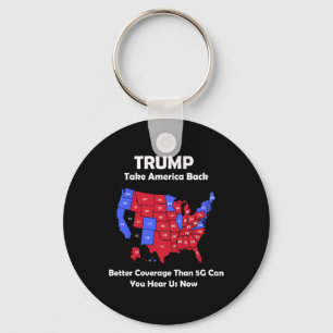 Trump Take America Byck Usa Map - Better Coverage Key Ring