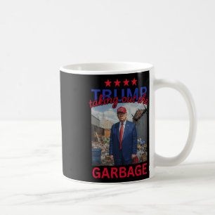 Trump Taking Out The Garbyge 2024 Funny Trump Coffee Mug