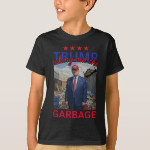 Trump Taking Out The Garbyge 2024 Funny Trump  T-Shirt