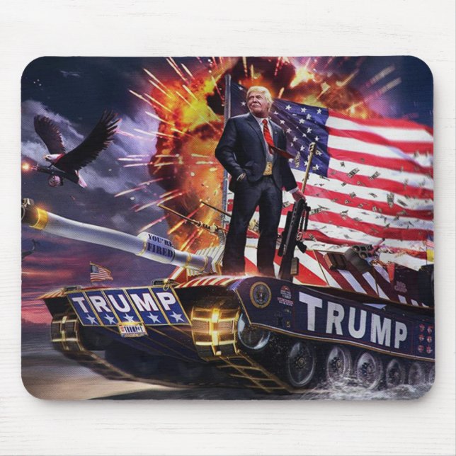 Trump Tank Mouse Pad (Front)