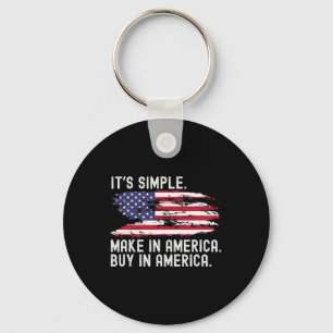 Trump Tariff Trade Make In America Buy In America Key Ring