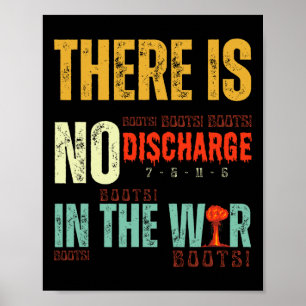 Trump Tariffs No Discharge In The War – Boots Boot Poster