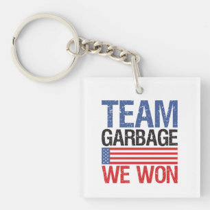 Trump - Team Garbage We Won Key Ring