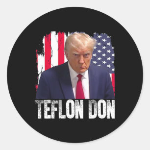 Trump Teflon Don Republican Donald Trump Not Guilt Classic Round Sticker
