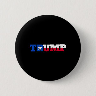 Trump Texans For Trump 6 Cm Round Badge