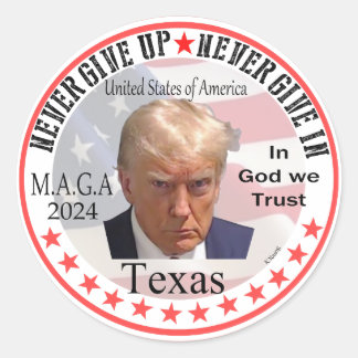 Trump/Texas Classic Round Sticker