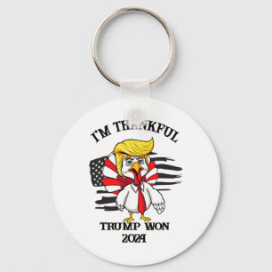 Trump Thanksgiving I'm Thankful Trump Won 1 Key Ring