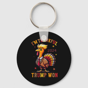 Trump Thanksgiving - I'm Thankful Trump Won 2024  Key Ring