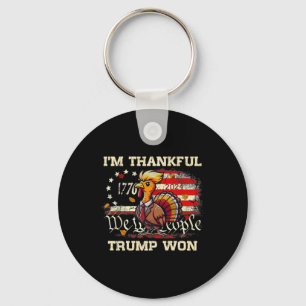 Trump Thanksgiving - I'm Thankful Trump Won 2024  Key Ring