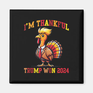 Trump Thanksgiving Im Thankful Trump Won Tank Top  Magnet