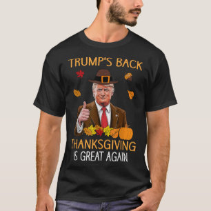 Trump Thanksgiving Turkey Autumn Fall Thankful Men T-Shirt