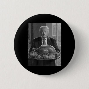 Trump Thanksgiving Turkey Funny Celebration  6 Cm Round Badge