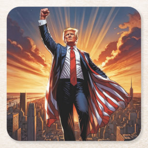 Trump the American Superhero Coasters