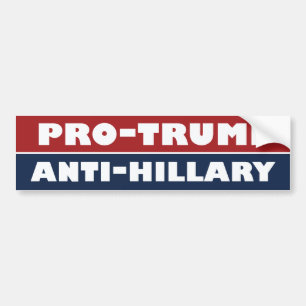 Trump The Anti-Hillary Bumper -.png Sticker
