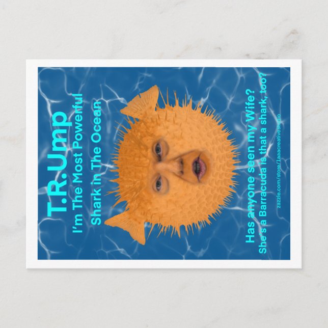 Trump The Blowfish  Postcard (Front)