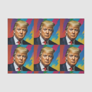 Trump the colour tissue paper