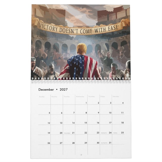 "Trump the Gladiator Calendar"  Calendar (Dec 2027)