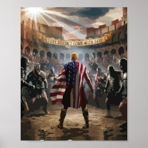 Trump the Gladiator Poster