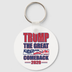 Trump the Great American Comeback - Trump 2020 Key Ring