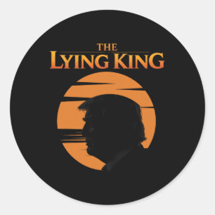 Trump The Lying King Classic Round Sticker