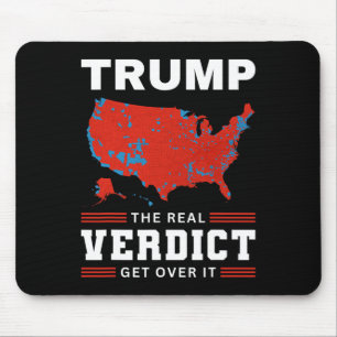 Trump The Real Verdict Christmas Happy New Year In Mouse Pad