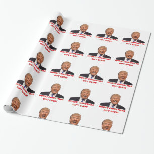 Trump, the worst Christmas gift ever! Wrapping Paper