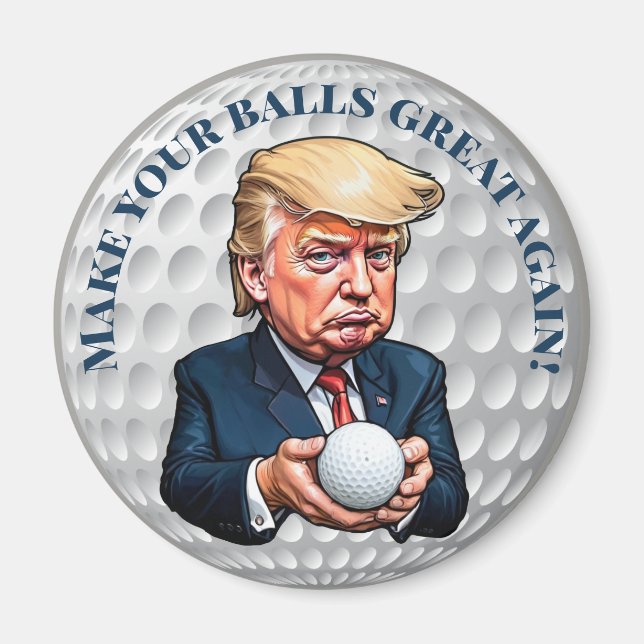 Trump This Golf Ball Magnet (Front)