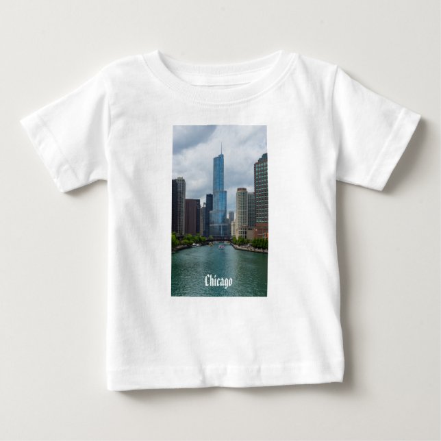 Trump Tower Chicago River Baby T-Shirt (Front)