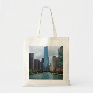 Trump Tower Chicago River Tote Bag