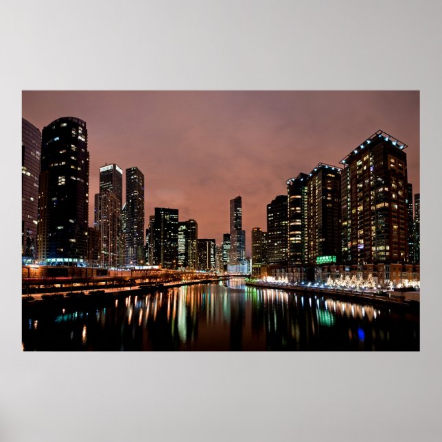 Trump Tower on the Chicago River Poster (Front)