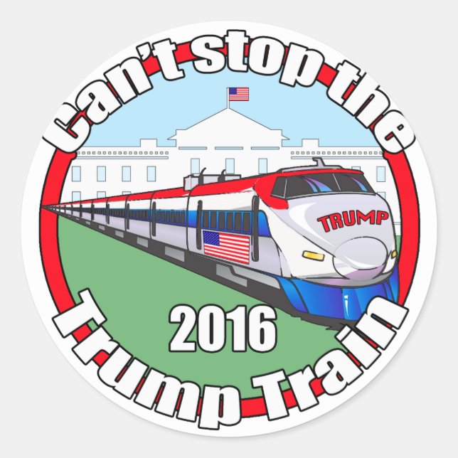 Trump Train 2 Classic Round Sticker (Front)