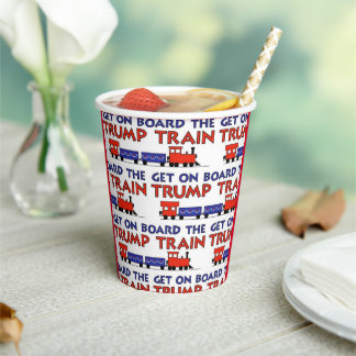 TRUMP TRAIN PAPER CUPS
