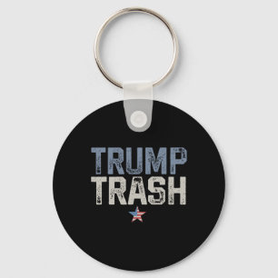 Trump Trash 2024 Garge For Trump Proud Mega Garge  Key Ring