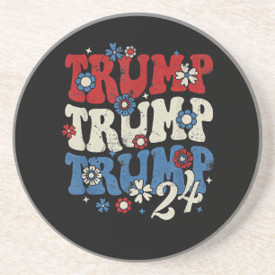 Trump Trump Trump 2024 Retro Coaster