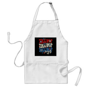 Trump Trump Trump 2024 Retro  Standard Apron
