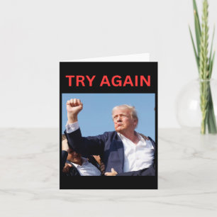 Trump Try Again Card