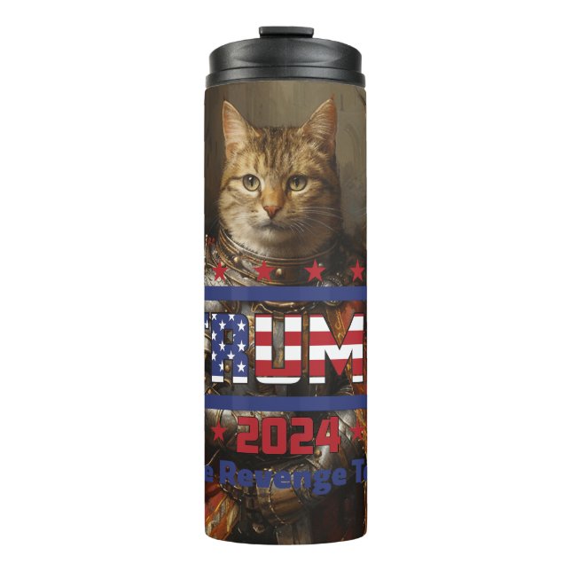 Trump Tumbler: "Revenge Tour" (3 Cat Knights) Thermal Tumbler (Front)