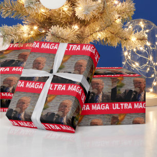 TRUMP ULTRA MAGA GRAFFITI CHRISTMAS WRAPPING PAPER