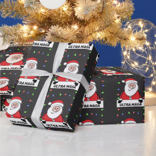 TRUMP ULTRA MAGA SANTA FUNNY Christmas Wrapping Paper