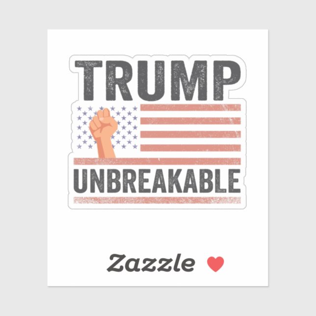 Trump Unbreakable President Trump US Flag  (Sheet)
